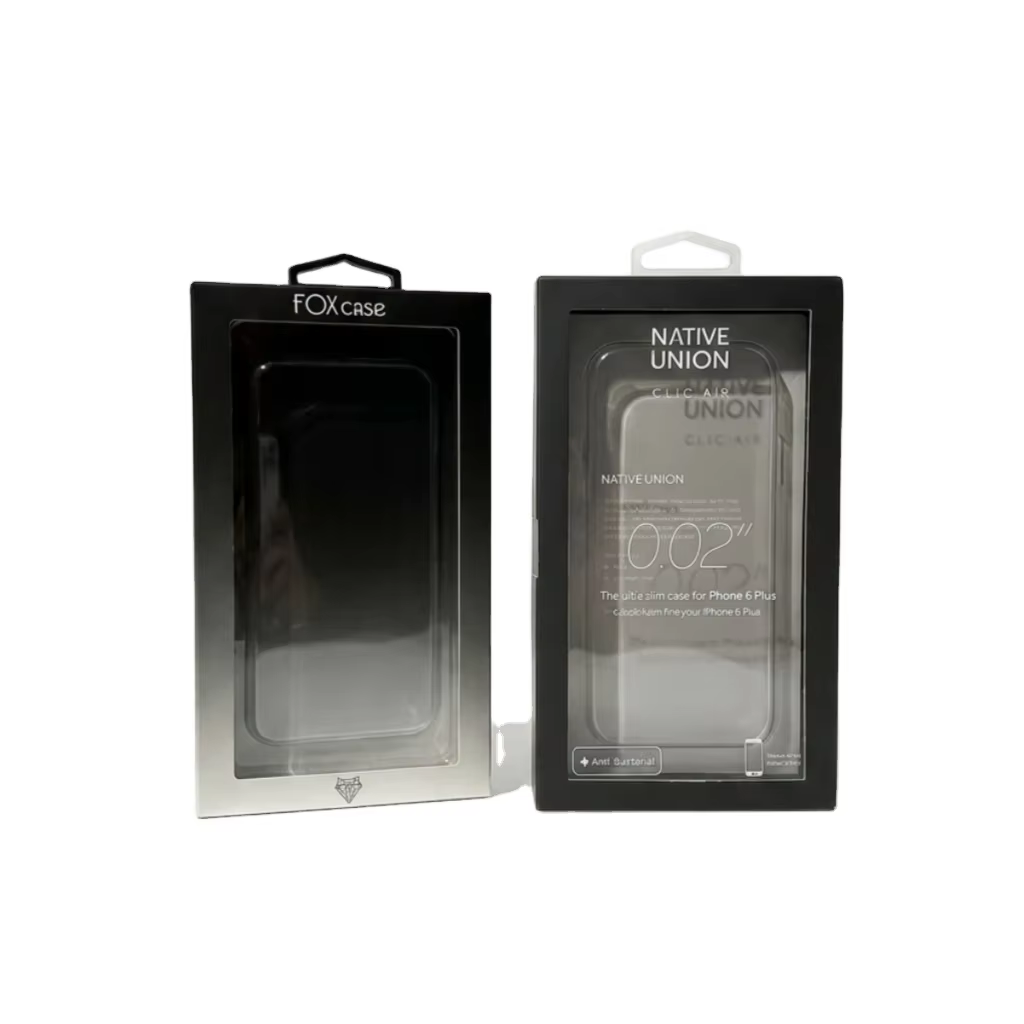 Eco-friendly Custom logo Kraft Paper Phone case Drawer Packaging Box Package for IPhone 17 with Paper Trays