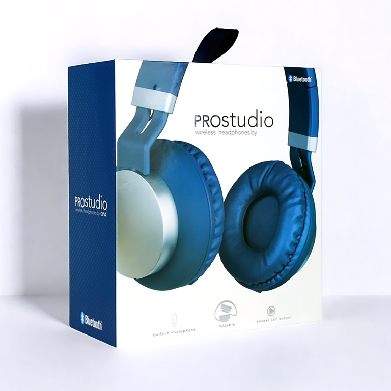 Custom Printed Wireless Earphone Packaging Box with Tray