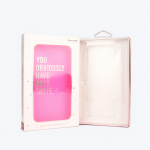 Premium Custom Cell Phone Electronics Box with Hanger for iPhone Cases