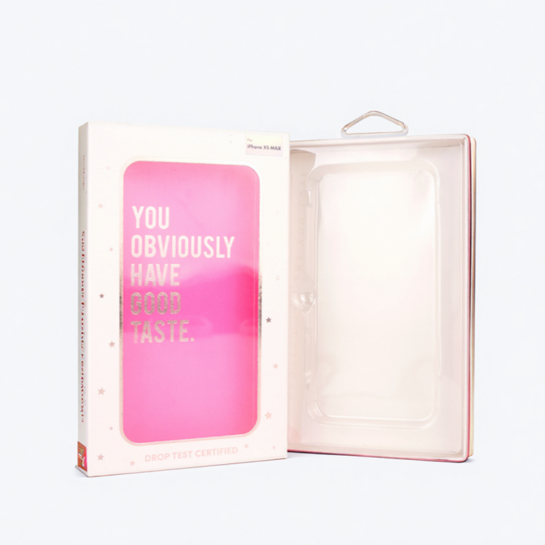 Premium Custom Cell Phone Electronics Box with Hanger for iPhone Cases