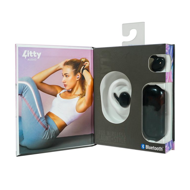 Custom Bluetooth Earphone Packaging Box with Tray