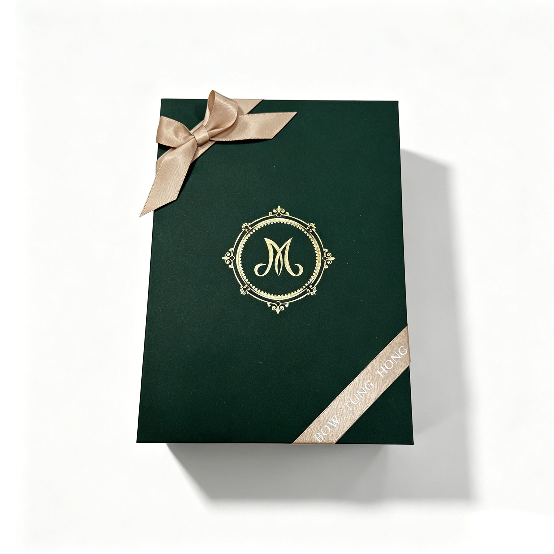 Eco-friendly Luxury Gold Foil Logo Book-Shaped Rigid Gift Box - view 5