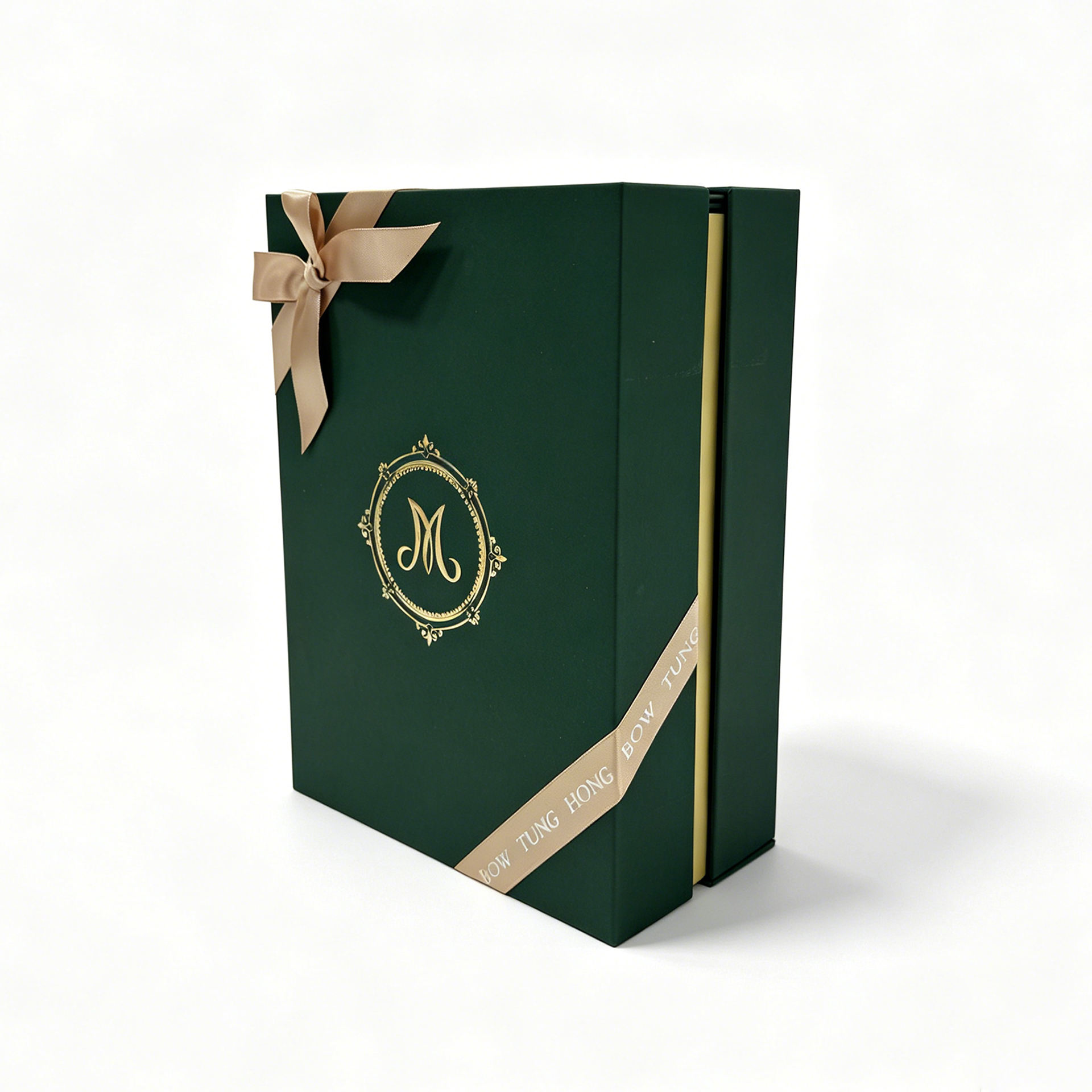 Eco-friendly Luxury Gold Foil Logo Book-Shaped Rigid Gift Box - view 6