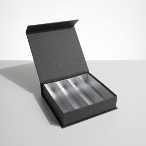 Custom OEM Luxury Magnetic Book Shape Box with Dividers
