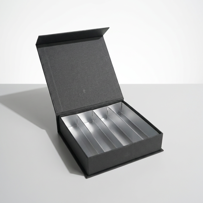 Custom OEM Luxury Magnetic Book Shape Box with Dividers