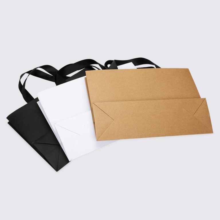 Simple Brown Craft Paper Bag for Clothing, Shoes and Ecommerce