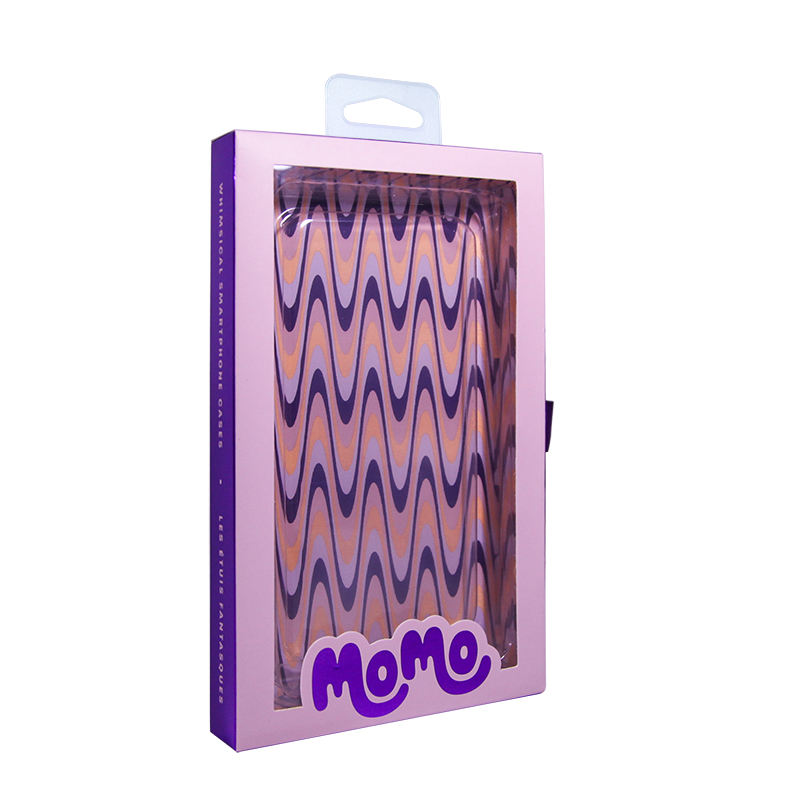 Custom PET Window Drawer Phone Case Packaging Box with Ribbon - view 6