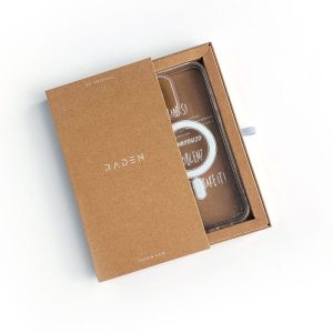 Kraft paper phone case drawer box packaging with paper trays