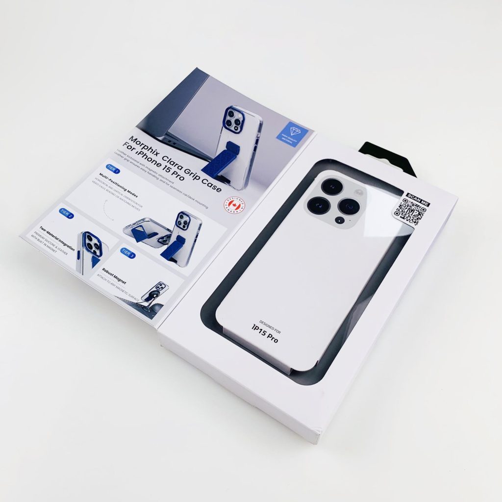 Custom printed recyclable phone case packaging box
